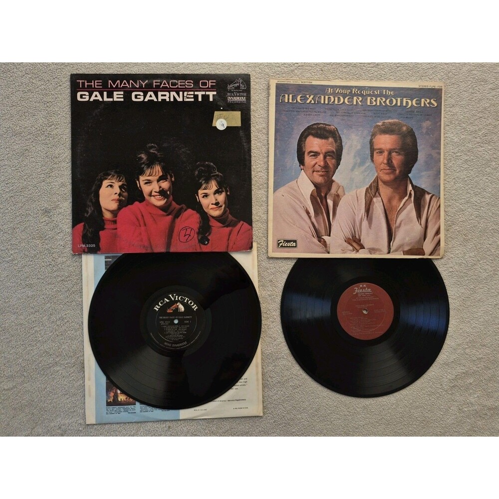 Vintage Vinyl LP Lot Gale Garnett Many Faces Alexander Brothers At Your Request